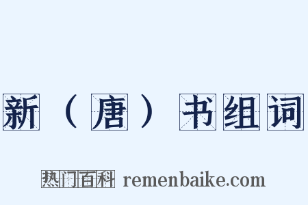 新（唐）书组词是什么意思的图片